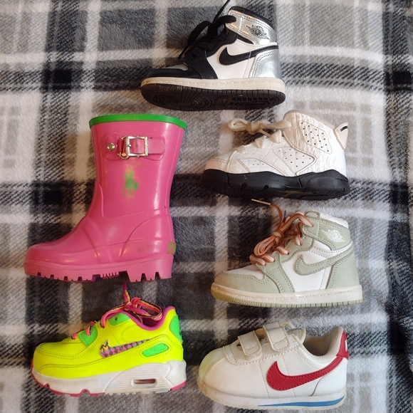Jordan 1, Jordan 1, Air Max, Nike Cortez, Jordan 6, Polo rain boots ALL SIZE 5C - Picture 3 of 15